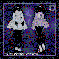 Dinzee's Porcelain Corset Dress