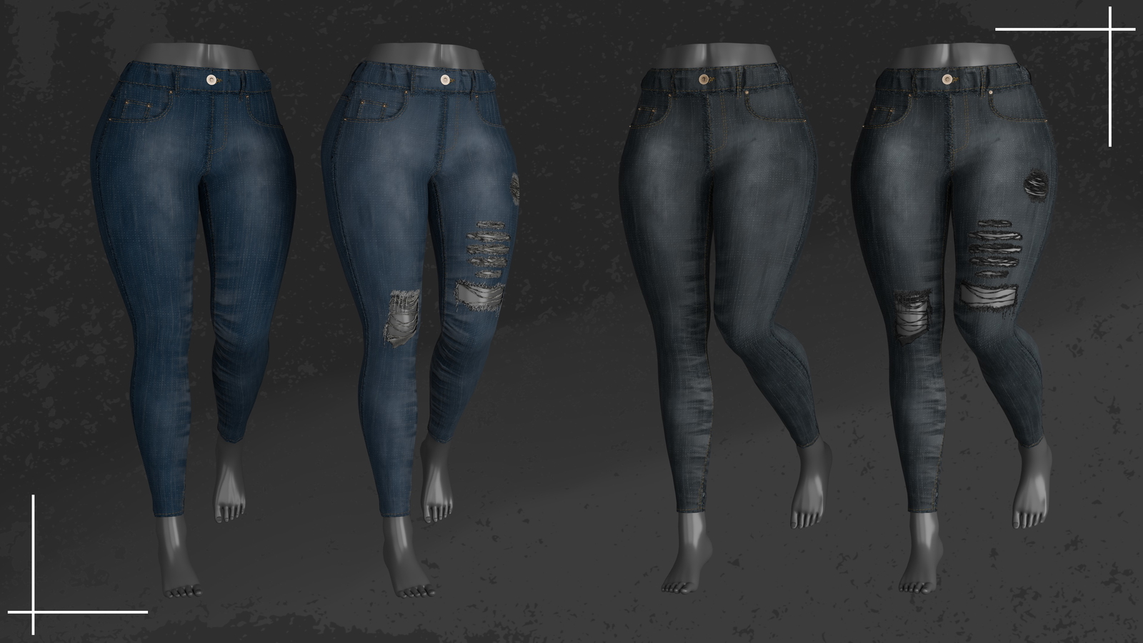 Skinny Jeans for Zinfit - VRChat Asset