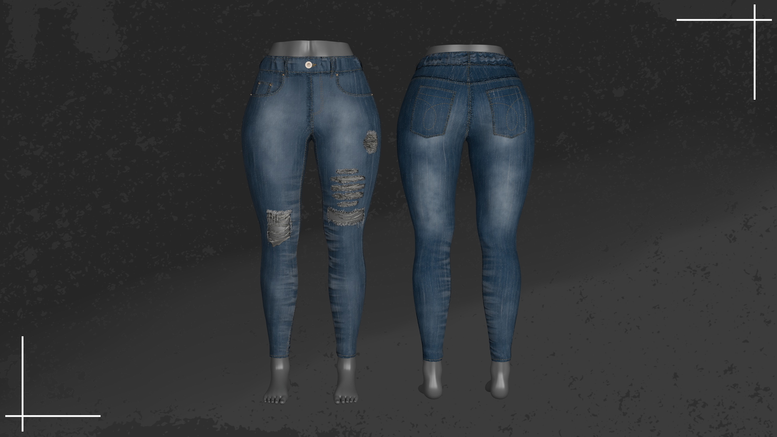 Skinny Jeans for Zinfit - VRChat Asset