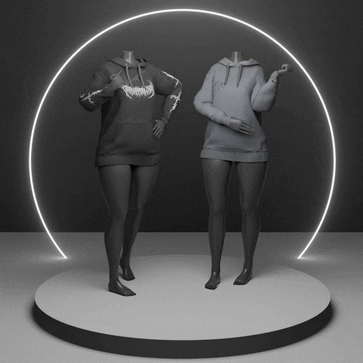 Zinfit Oversized Hoodie - VRChat Asset