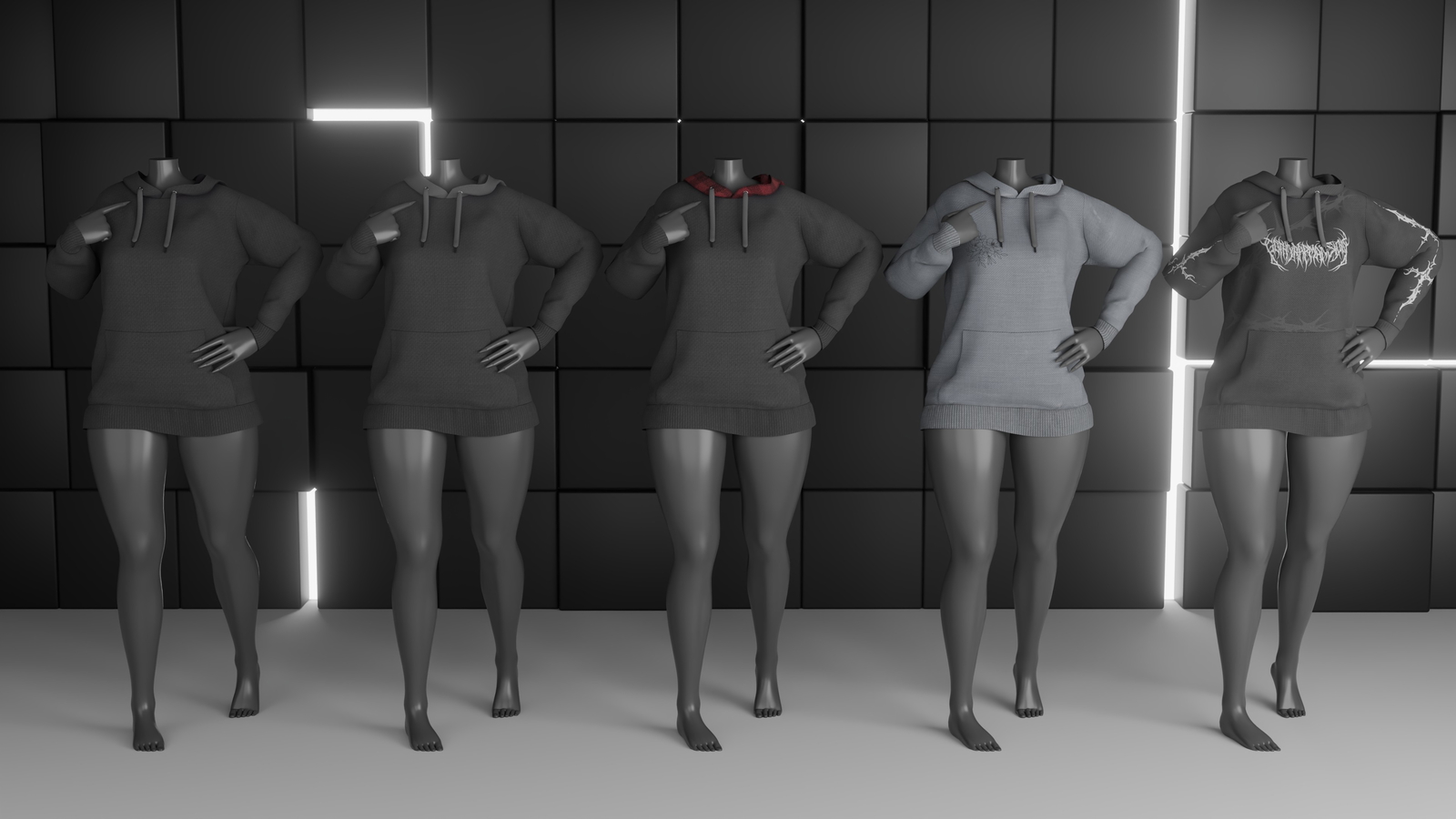 Zinfit Oversized Hoodie - VRChat Asset