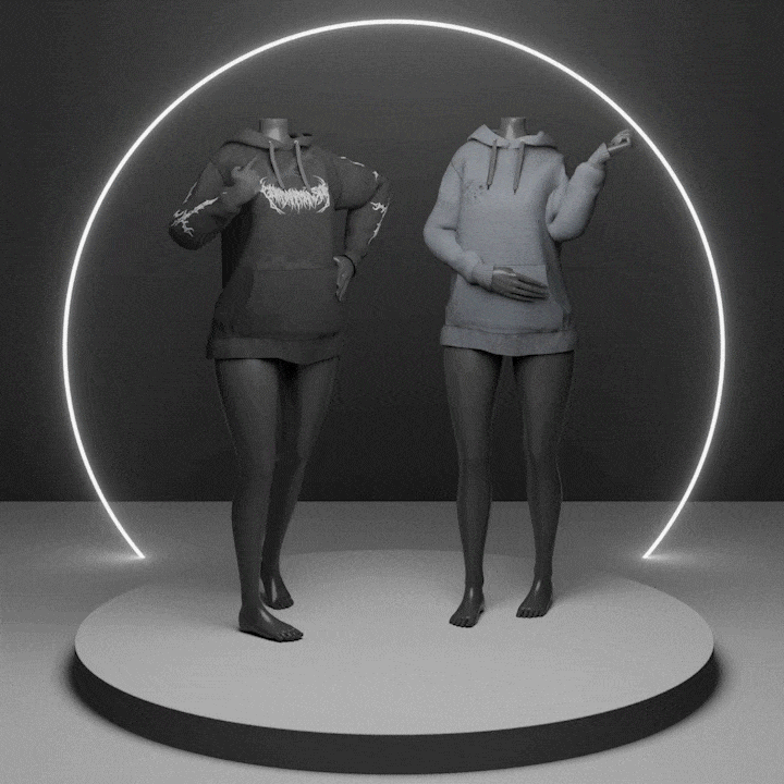 RP Base Oversized Hoodie - VRChat Asset