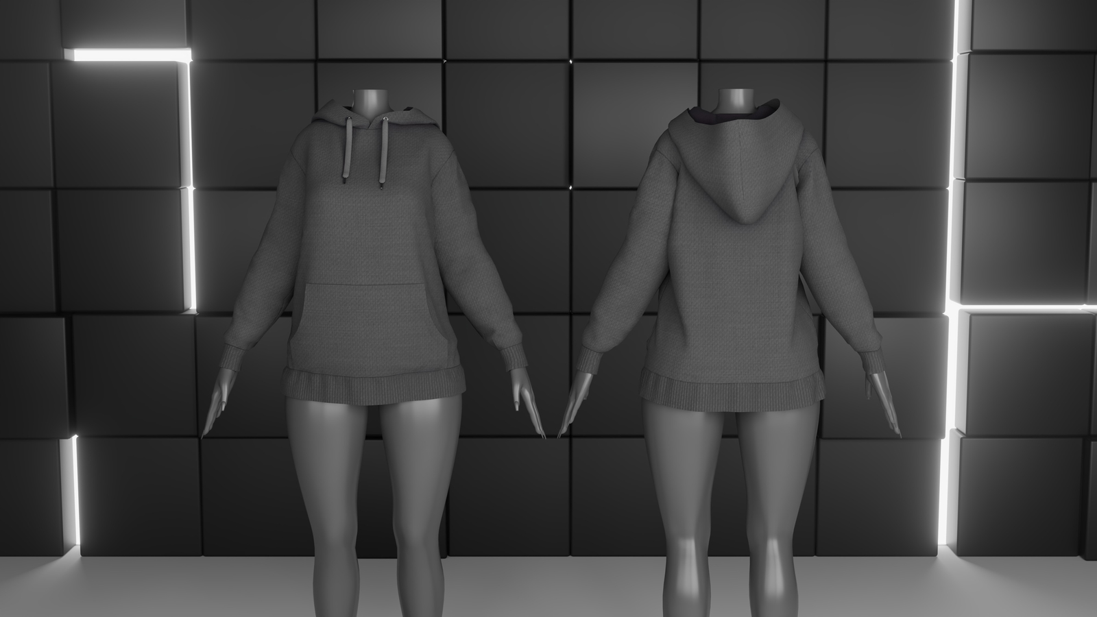 RP Base Oversized Hoodie - VRChat Asset