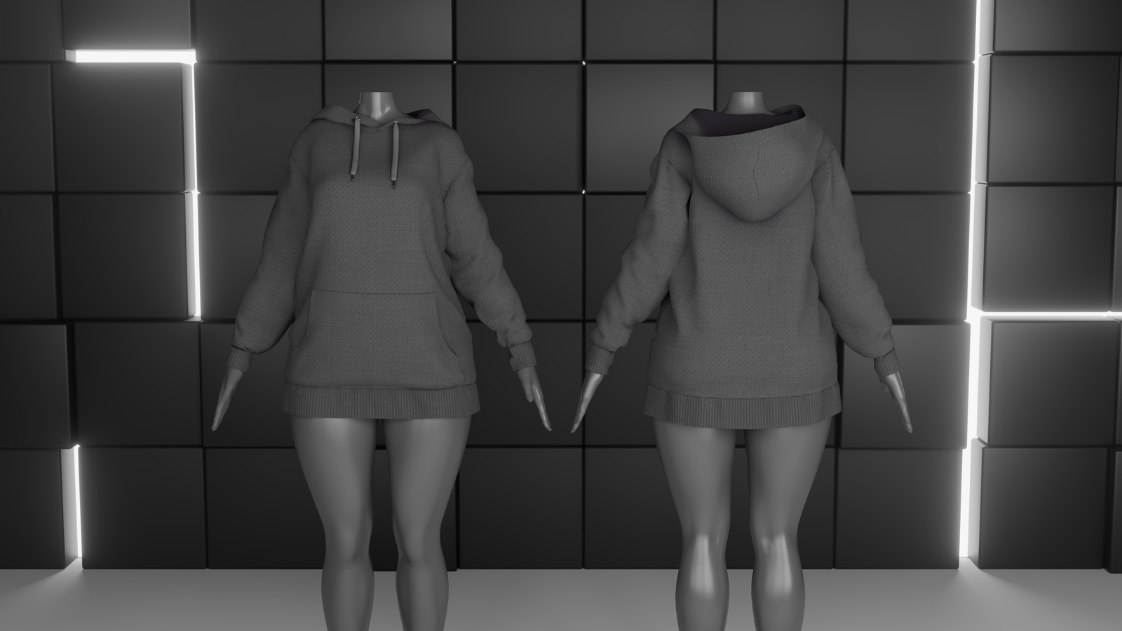 E-Girl Oversized Hoodie - VRChat Asset