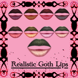 Realistic Goth Lips -|Starlight Head|-