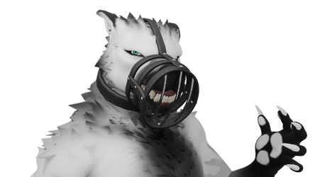 Bad Dog! Leather Muzzle by The Neon Baphomet