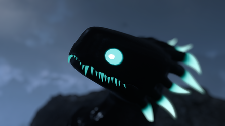 Cyan Lizard Rain world