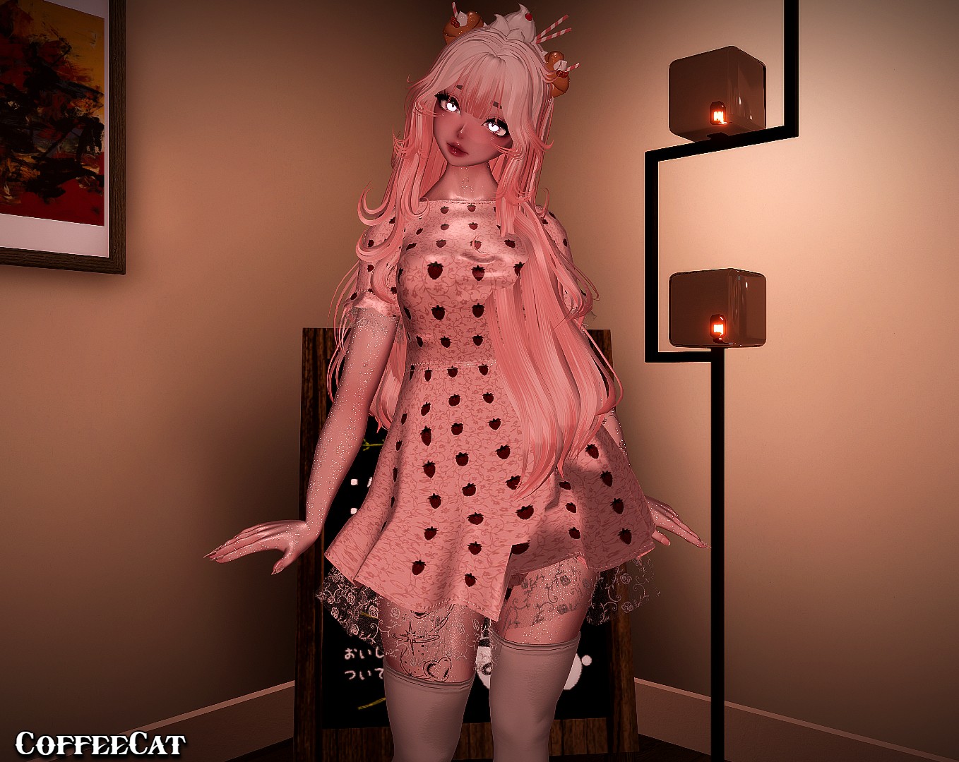 ˙ . ꒷ 🍰 .Strawbee The Taiyaki Pup PC+QUEST (SPS + GoGoLoco) ˙ . ꒷ 🍰 . COLLAB MODEL