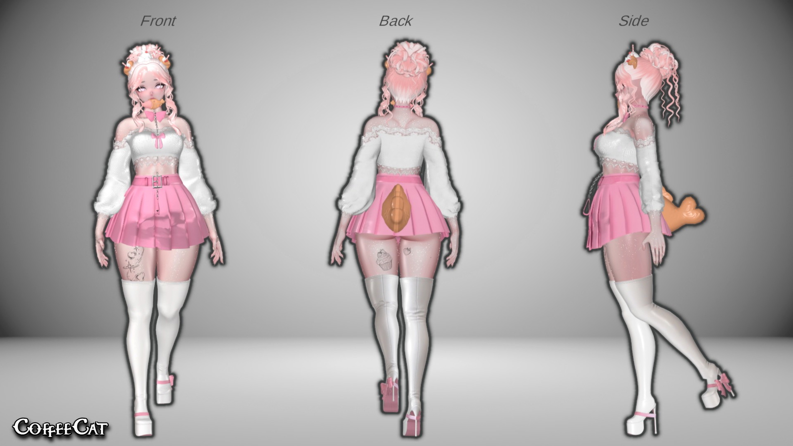 ˙ . ꒷ 🍰 .Strawbee The Taiyaki Pup PC+QUEST (SPS + GoGoLoco) ˙ . ꒷ 🍰 . COLLAB MODEL