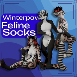 Winterpaw Feline Socks