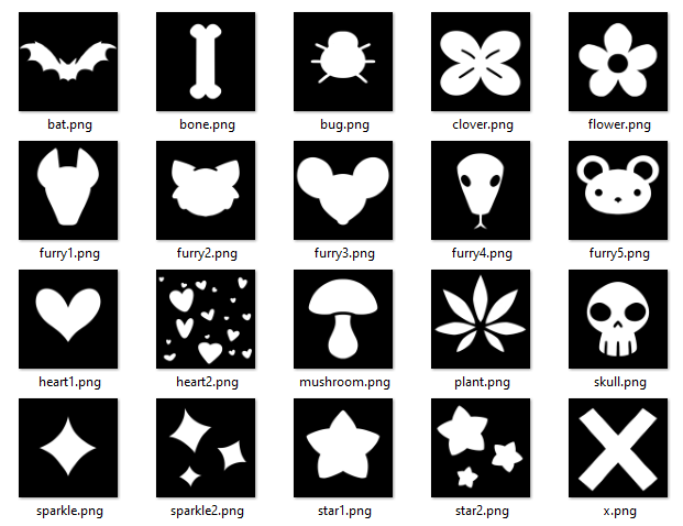 Free Layer Masks/Alphas for Markings / Emissions