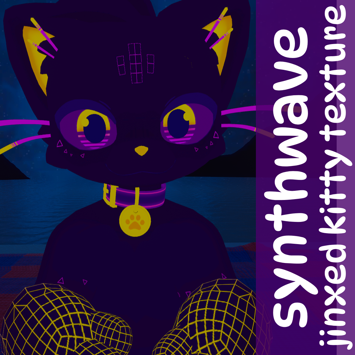 [TEXTURE] Synthwave Jinxed Kitty