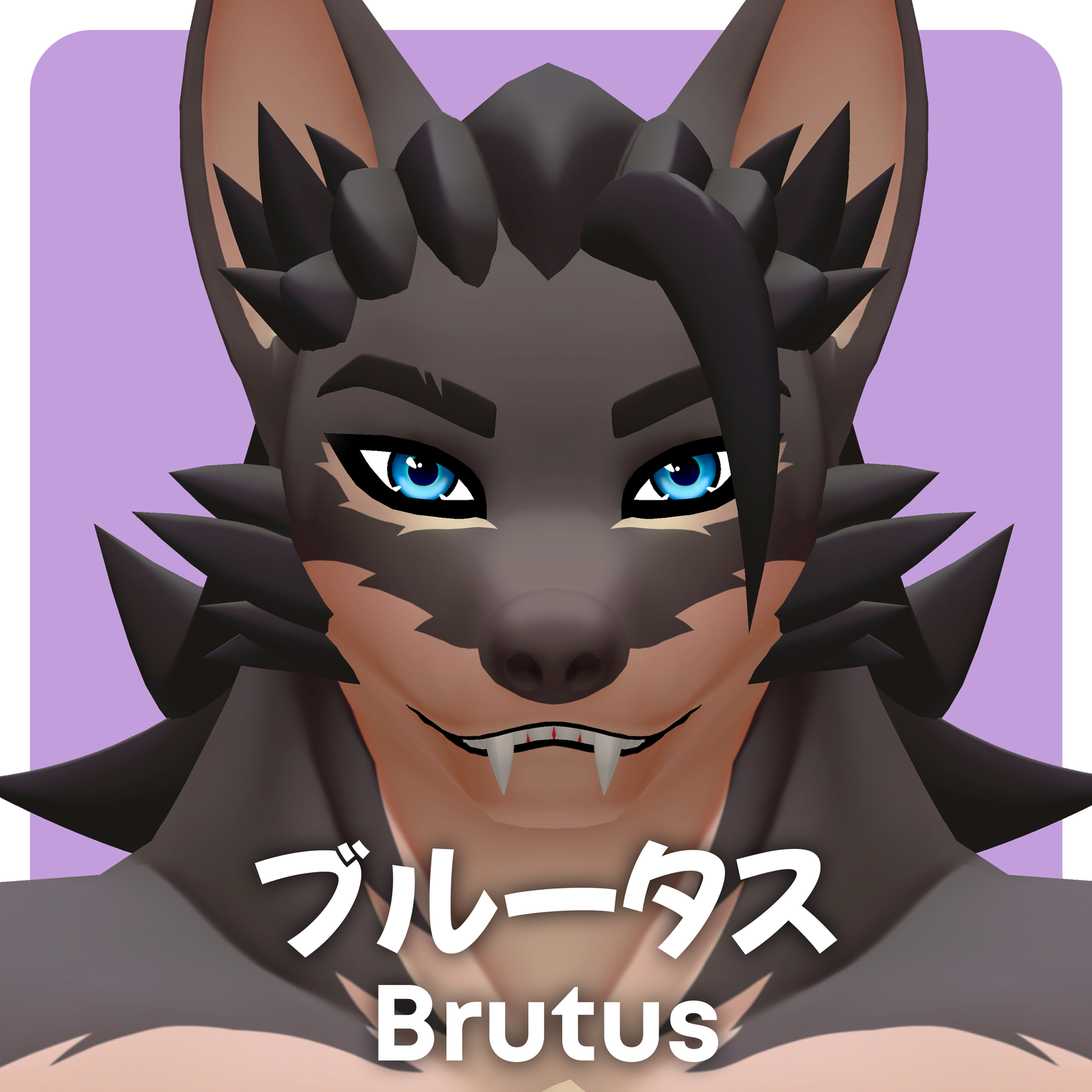 Brutus | VRChat Furry Werewolf Avatar Base (FBT, 170+ Blendshapes)