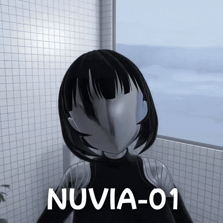 NUVIA-01 — Sci-Fi Android VRChat Avatar | PC + Quest