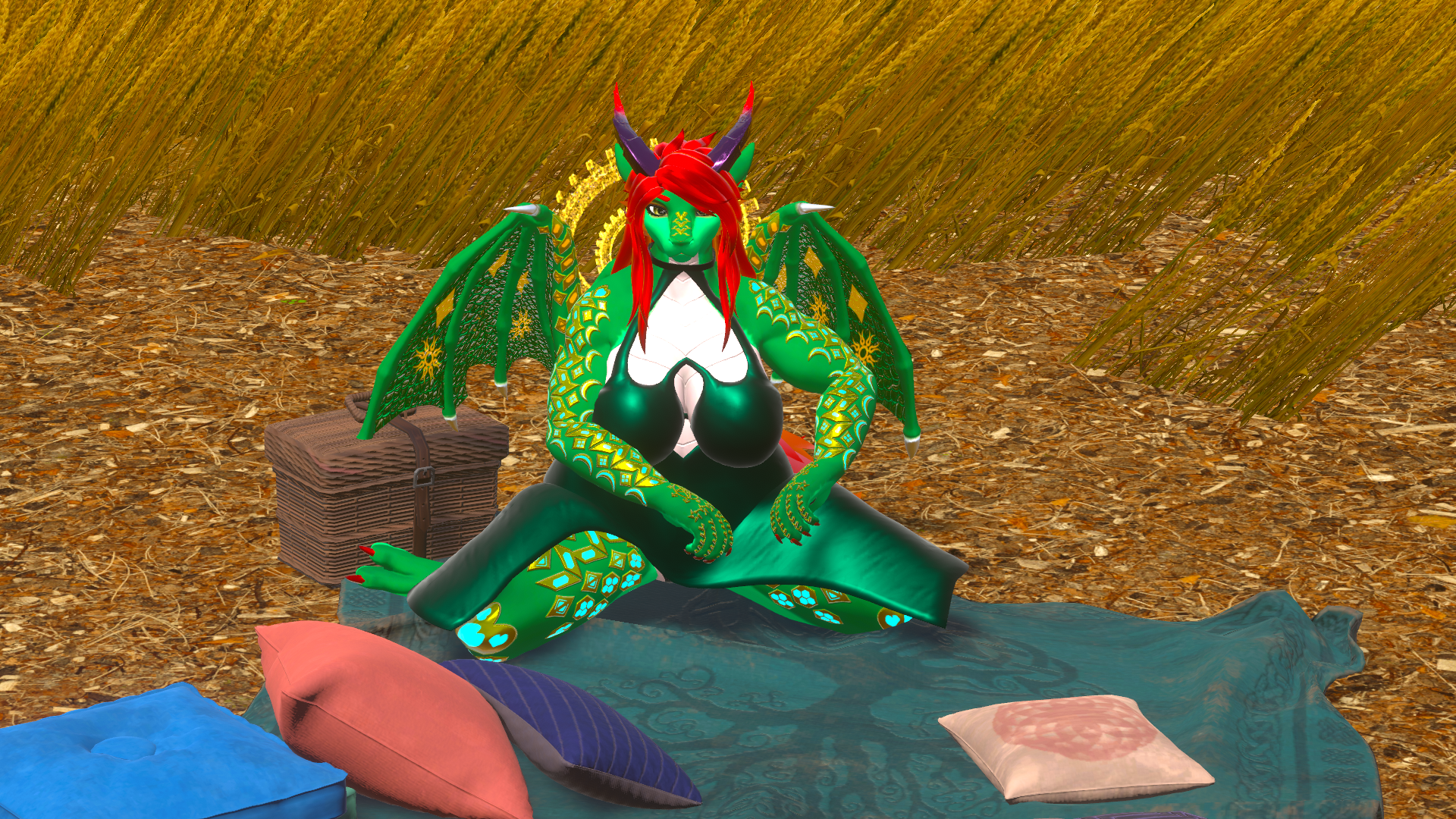 Emerald the Ghostly Dragon Retexture