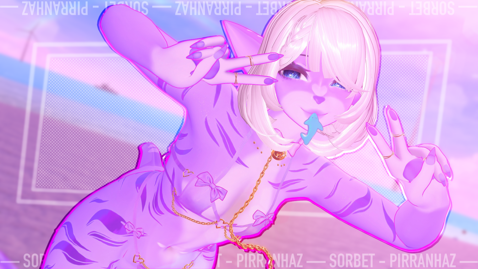 Sorbet ♡ Genderfluid | Furry & Human Avatar ♡ Quest & PC ♡ VRCFT