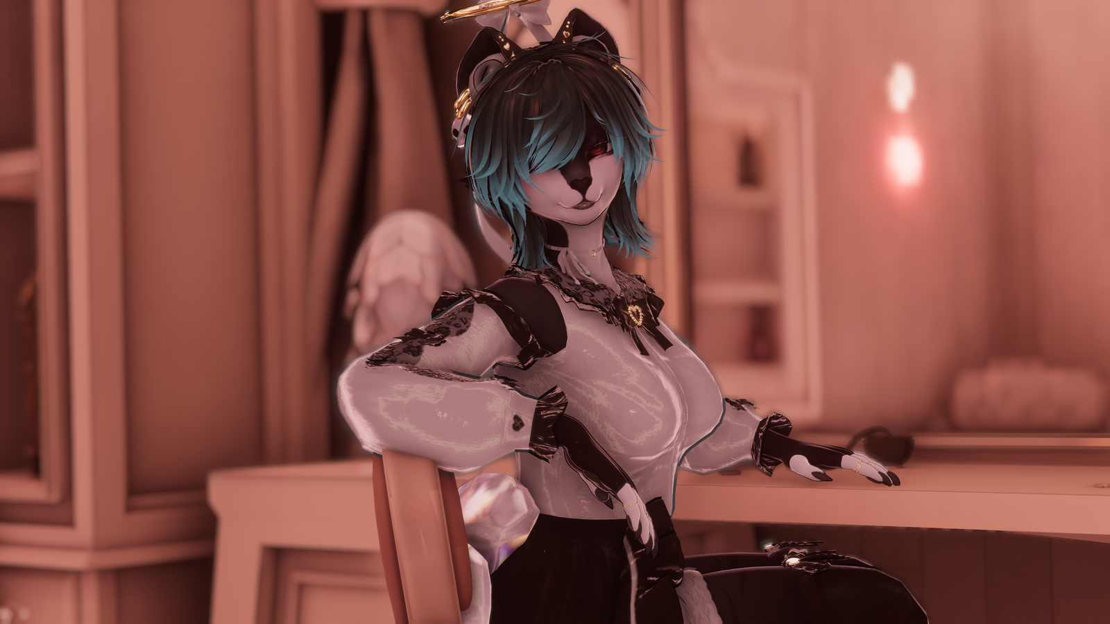 Macabrella | PC + Quest | VRCFT | Furry Avatar