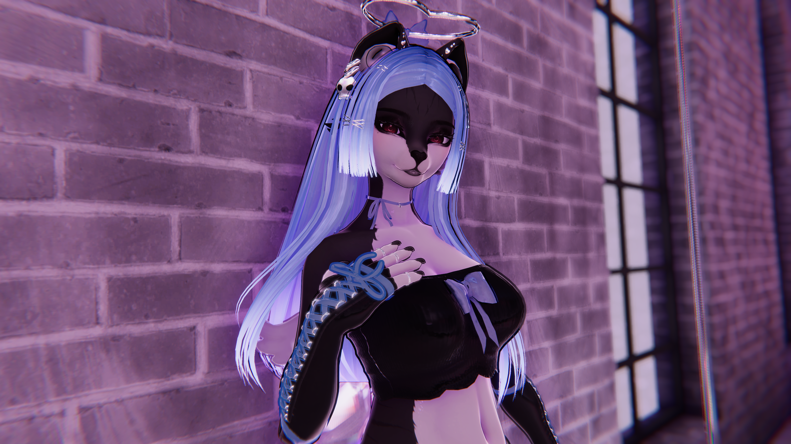 Macabrella | PC + Quest | VRCFT | Furry Avatar