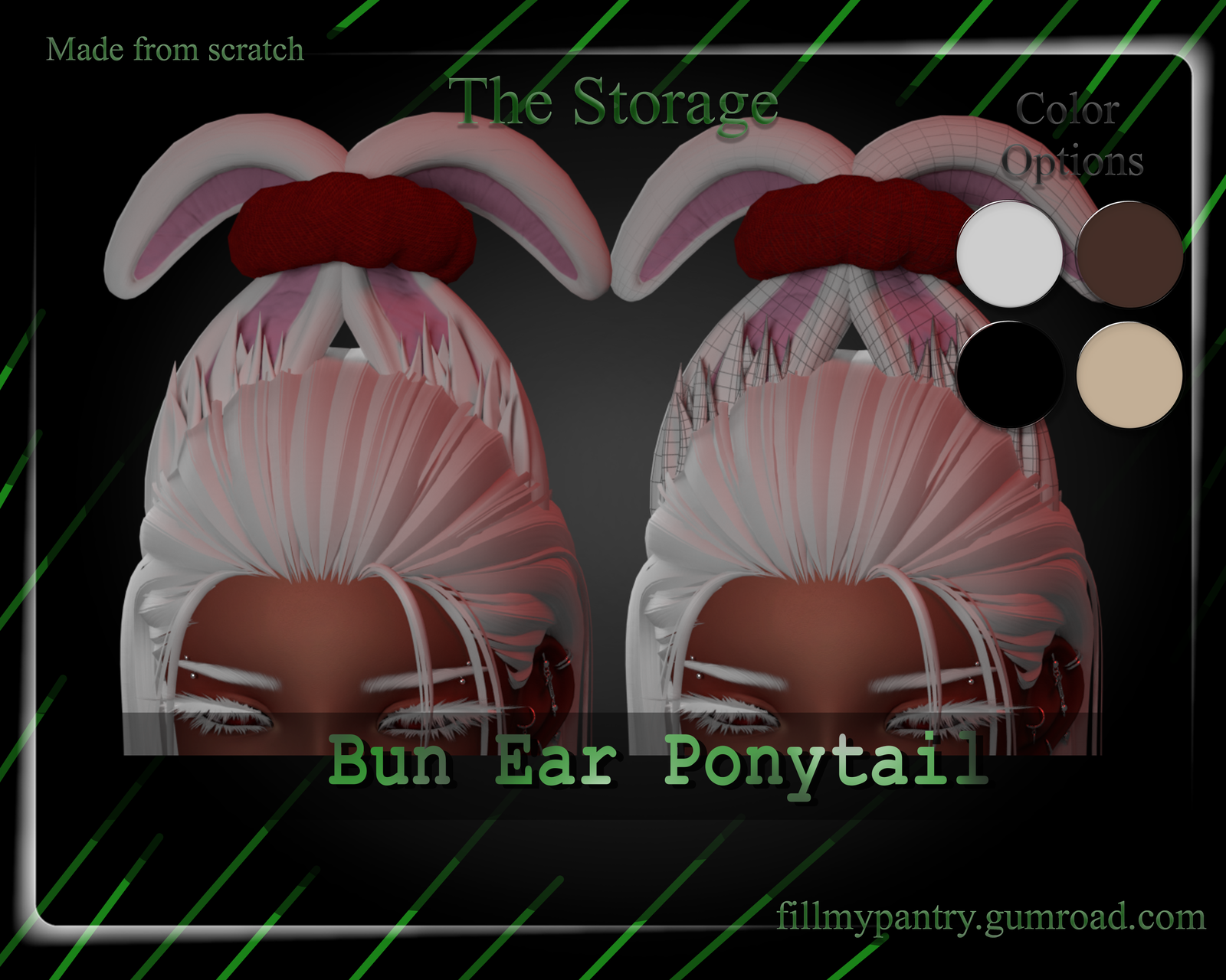 Bun Ear Ponytail