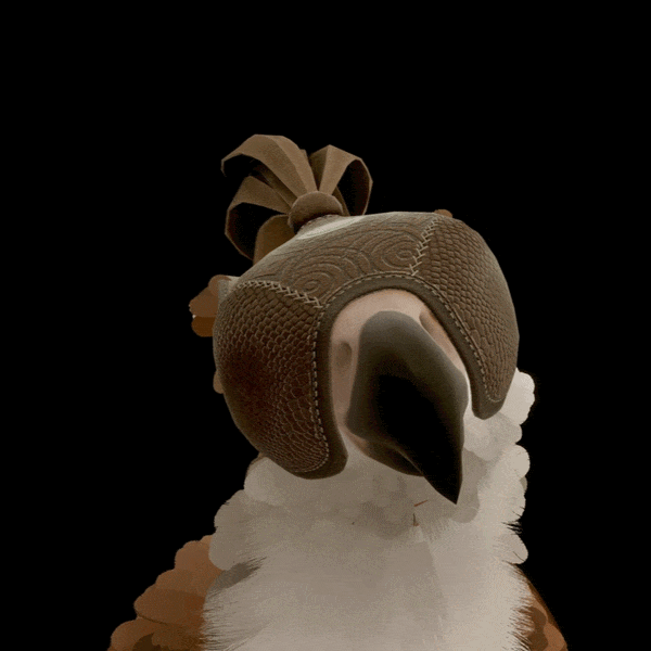 Falconry Hood for Fluffy Gryphon
