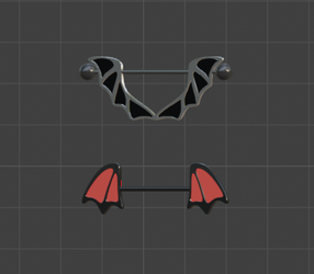 Aurora Nipple Piercings