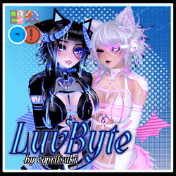 LuvByte 𓆩♡𓆪 VRChat Avatar PC Only (VRCFT+ SPS + PCS + GoGoLoco)