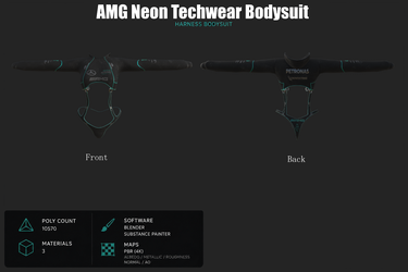 AMG Neon Tech wear Bodysuit