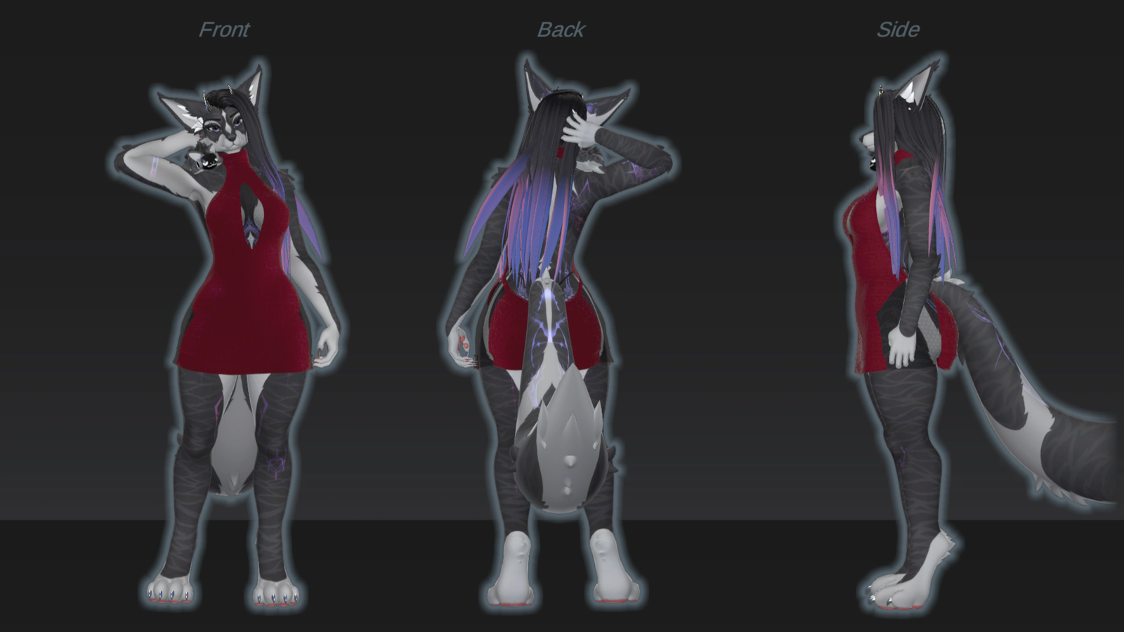 Virgin Killer Sweater for Aurora, Nebula, and Celeste/Calypso (VRCFury drag-and-drop ready)