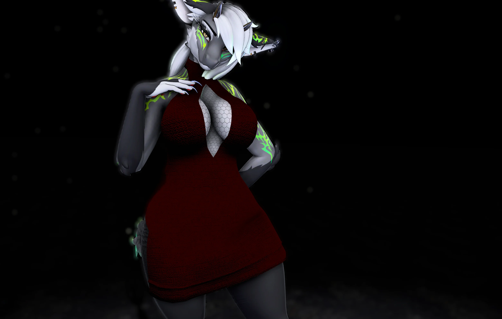 Virgin Killer Sweater for Aurora, Nebula, and Celeste/Calypso (VRCFury drag-and-drop ready)
