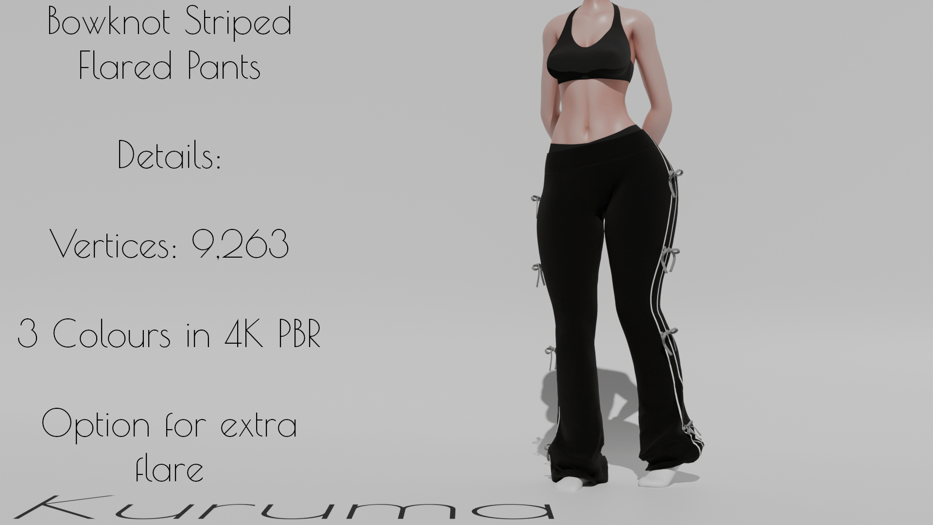 BowKnot Flared Pants