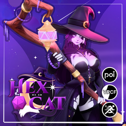 Hex Cat VRChat Avatar [PC + Quest]