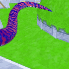 Theropod tail - dinosaur tail asset with animations