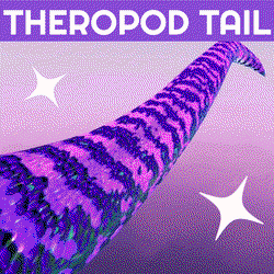 Theropod tail - dinosaur tail asset with animations