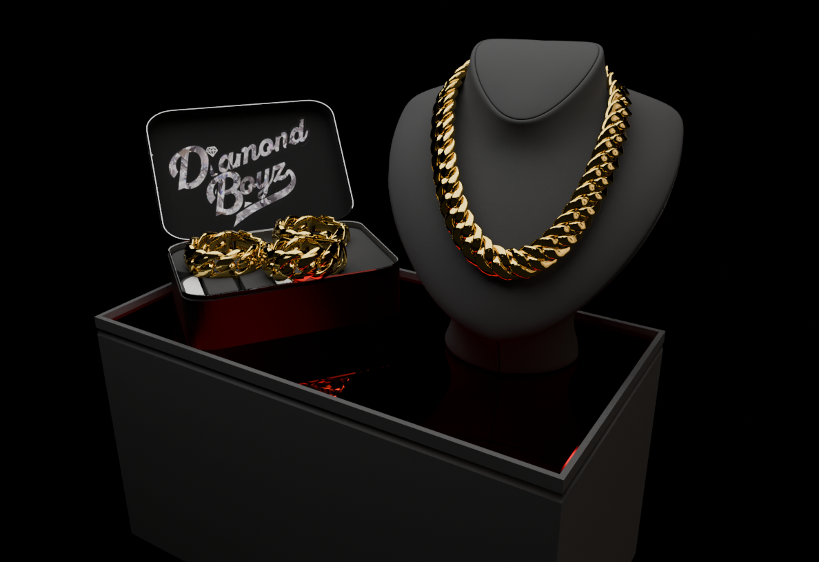 Gold Cuban Set 