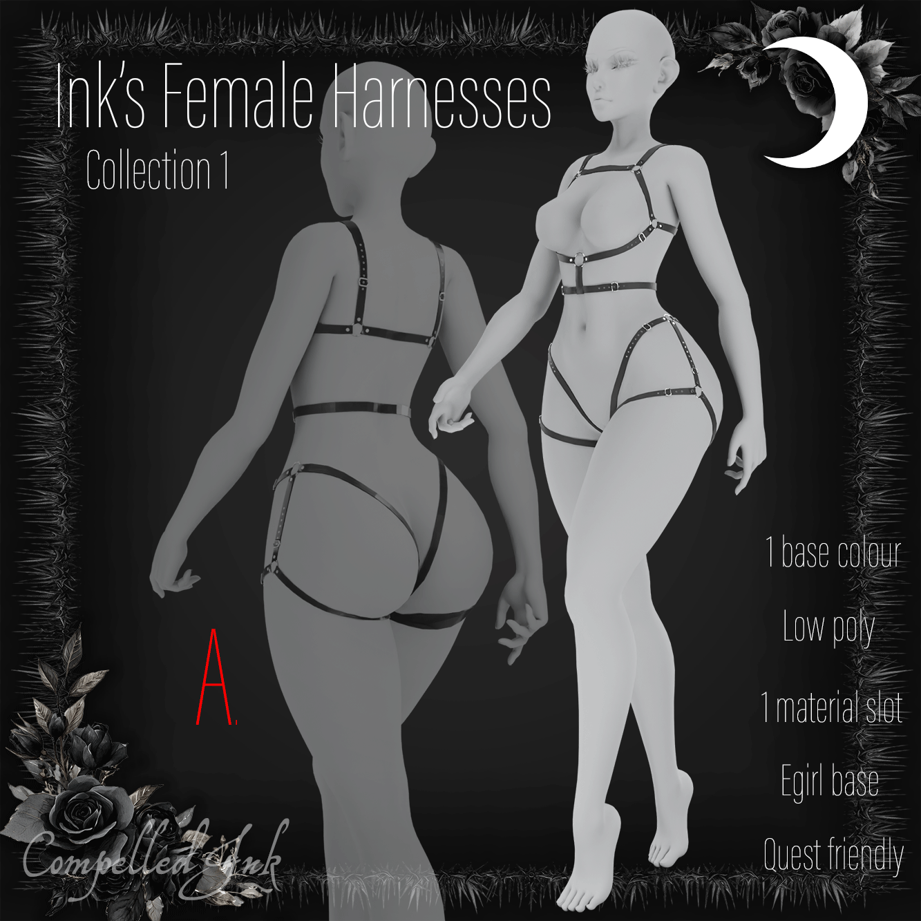 Ink's FEMALE harnesses