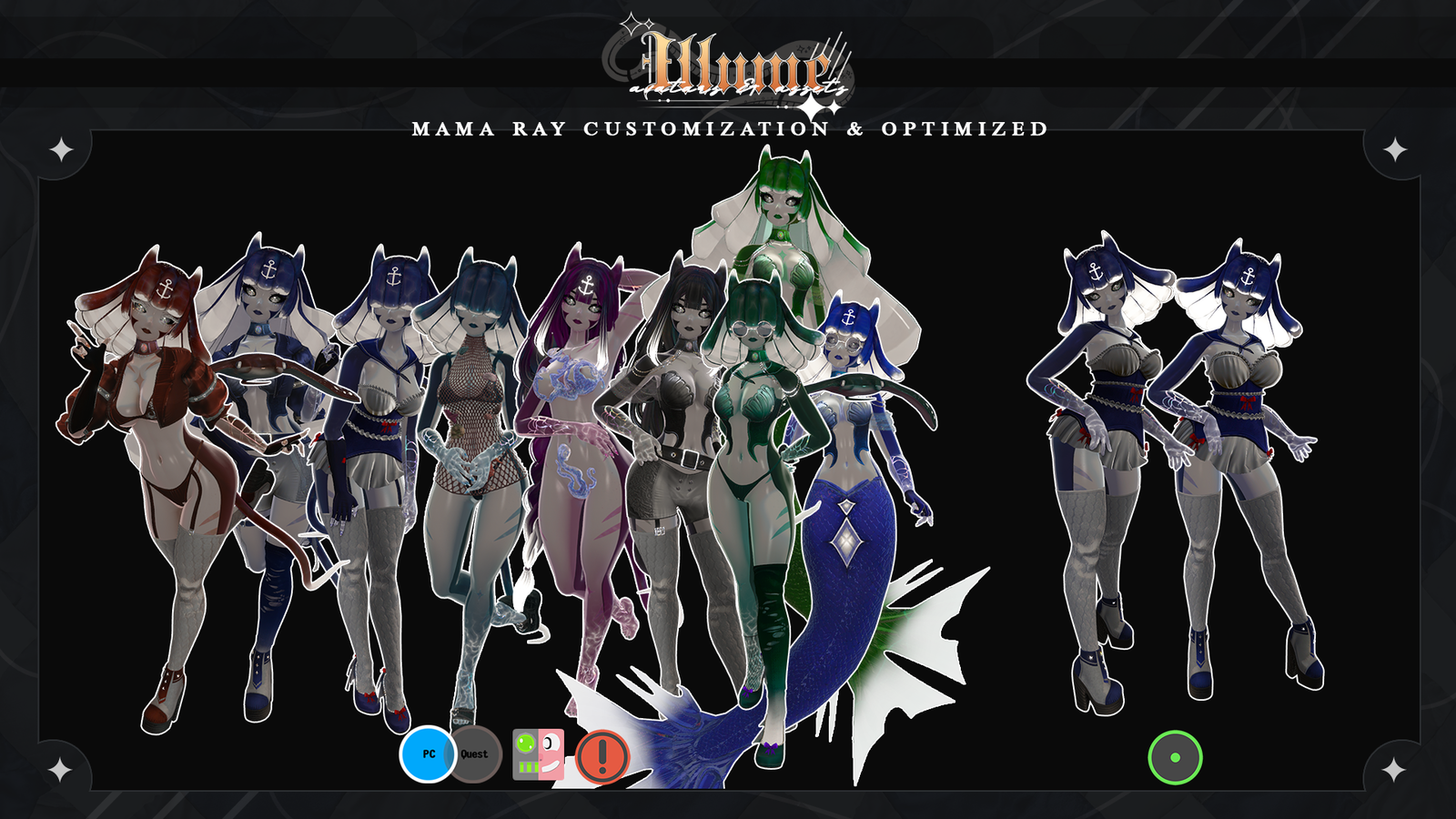 " MAMA RAY "  VR MODEL + VRCFT/GOGOLOCO/SPS/GREEN OPTI
