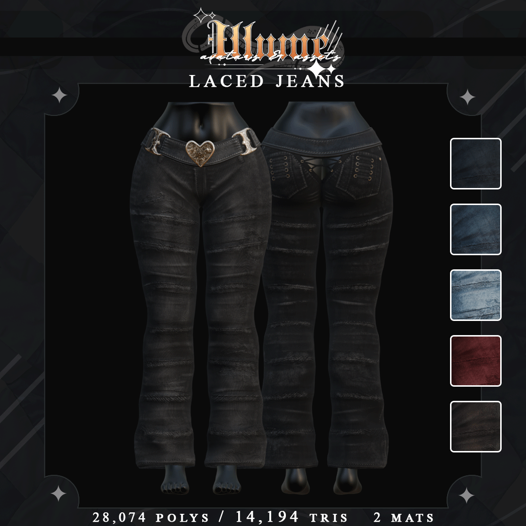 LACED JEANS ASSET ( FIT, RP, EGIRL, VENUS & MORE )