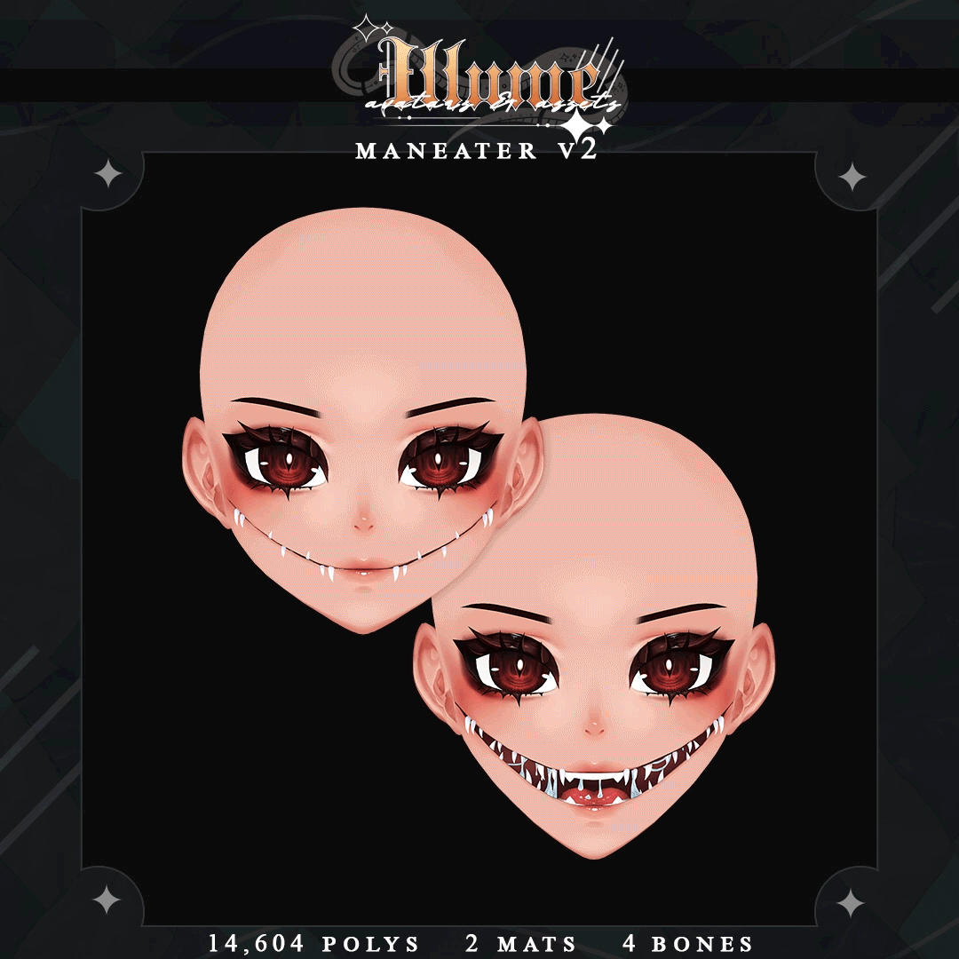 MANEATER V2 HEAD + HUMAN EDIT