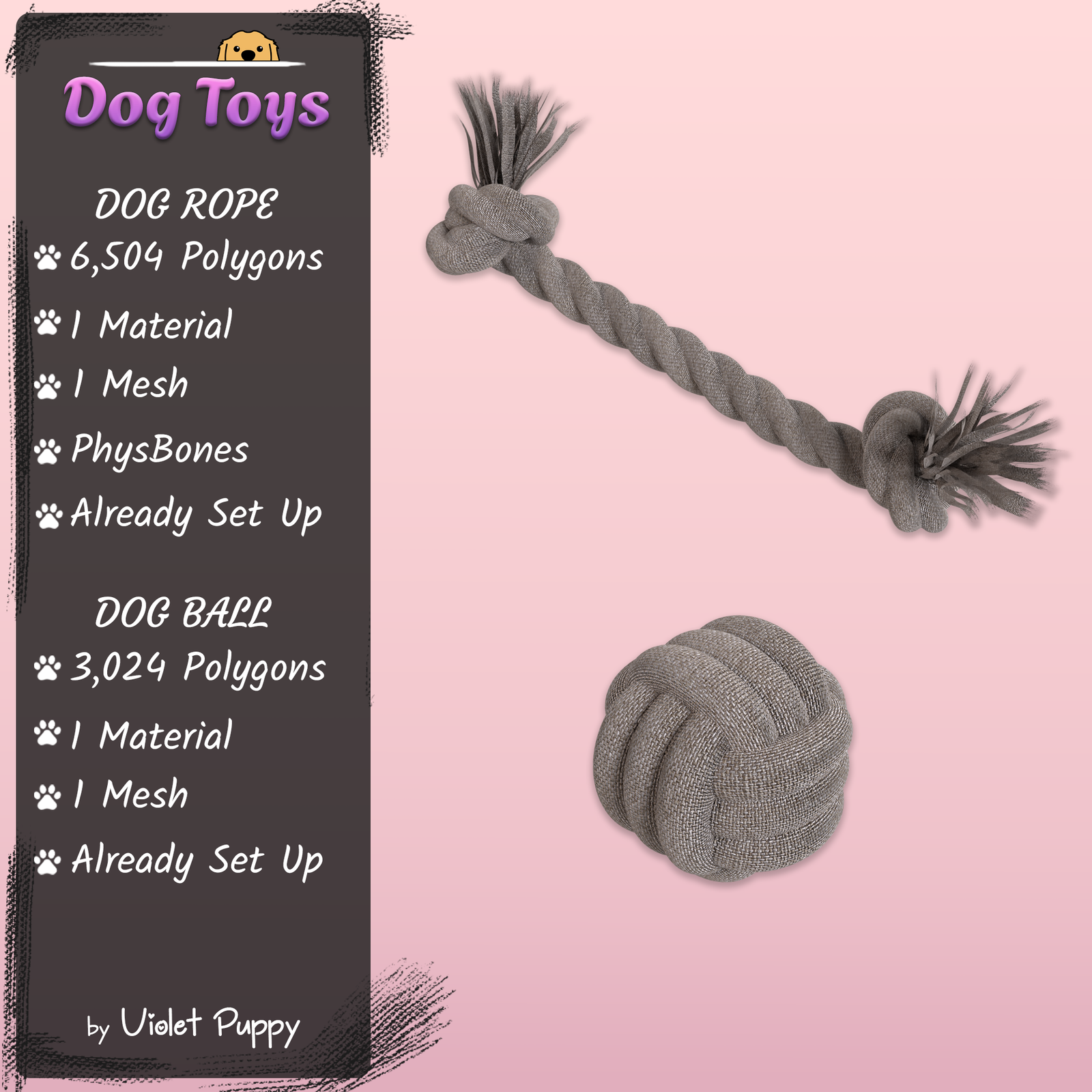 Dog Toys | PhysBones Interaction!