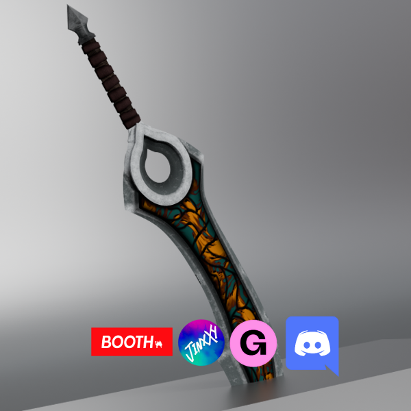 Siku Sword (VRChat,Audiolink,Emission,Matcap)