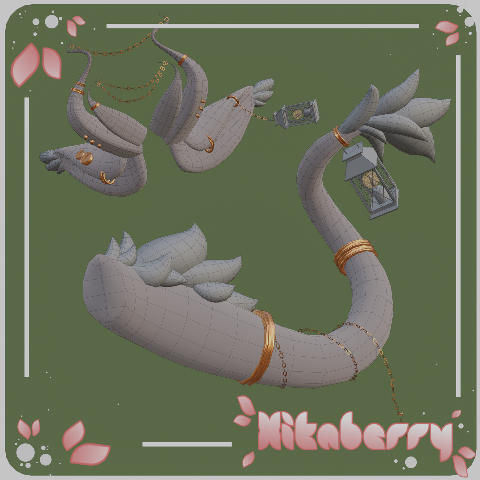Lantern Dragon Set | Commercial Use