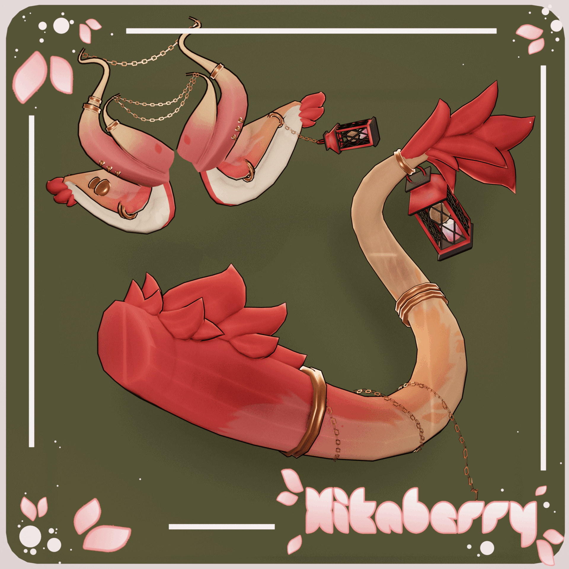 Lantern Dragon Set | Commercial Use