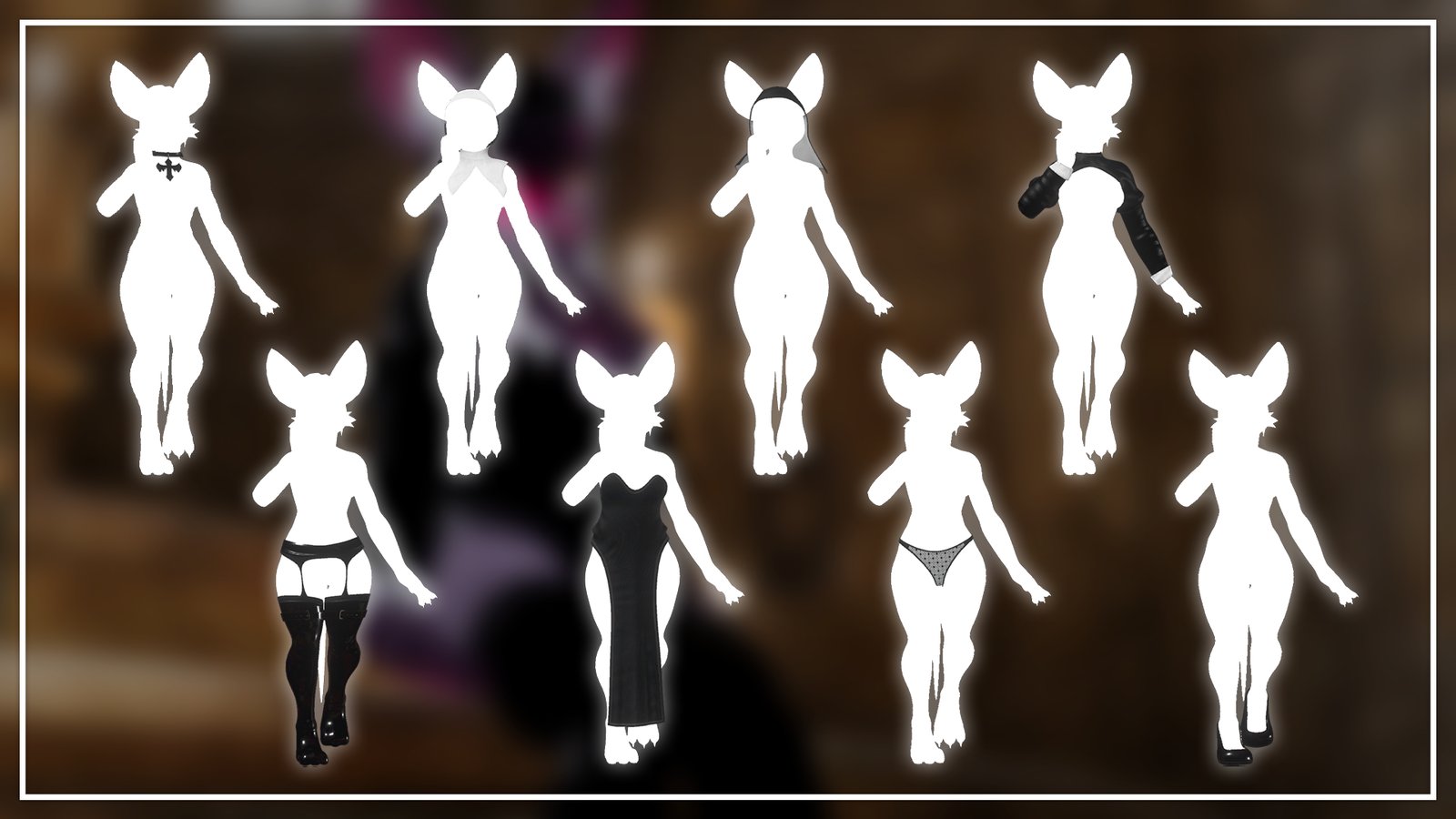 Nun Outfits for Nyx the Bat [VRChat Clothing]
