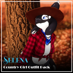 Country Girl Outfits for Selena the Orca [VRChat Clothing]