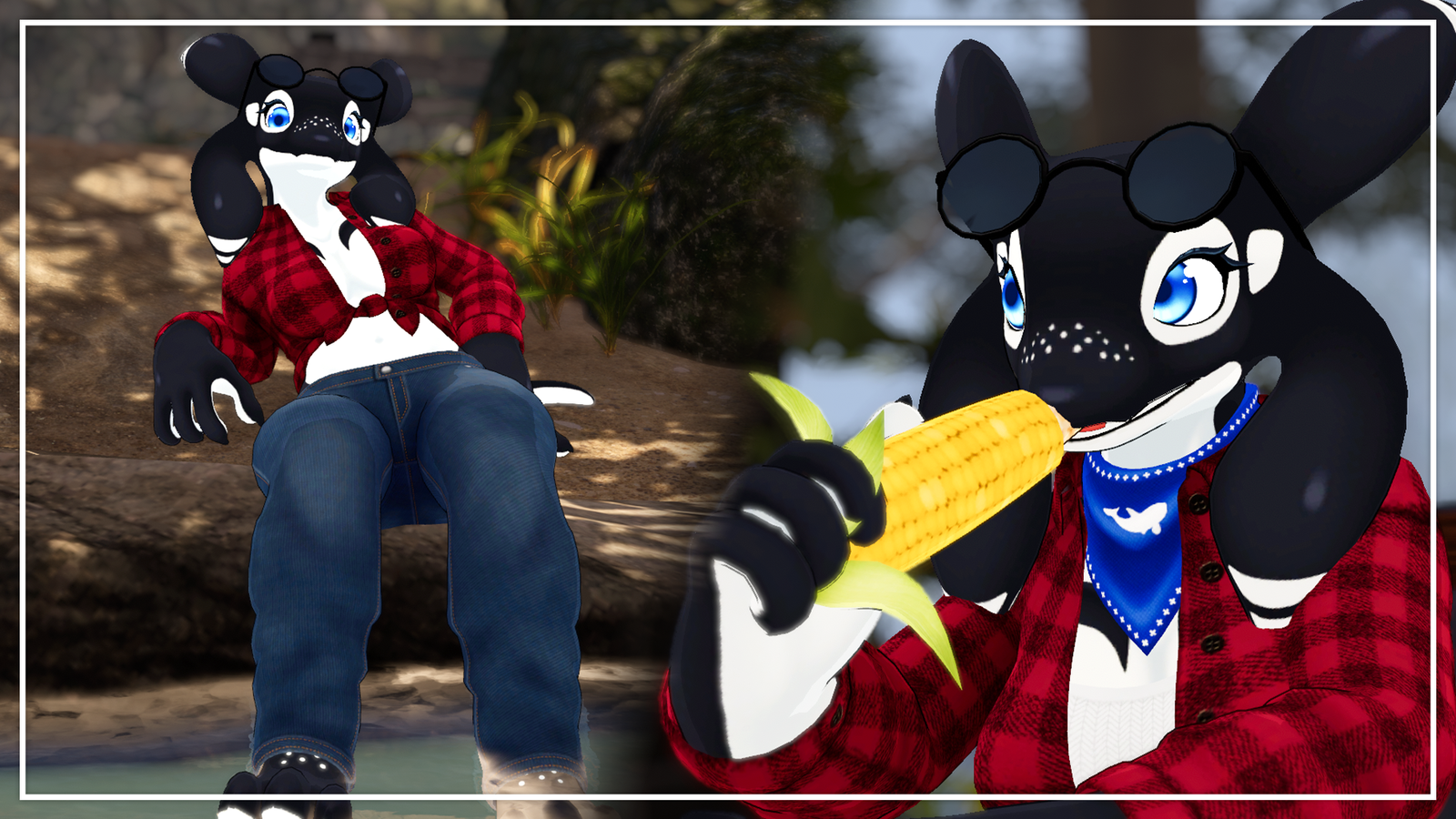 Country Girl Outfits for Selena the Orca [VRChat Clothing]