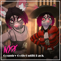Country Goth Outfits for Nyx the Bat [VRChat Clothing]