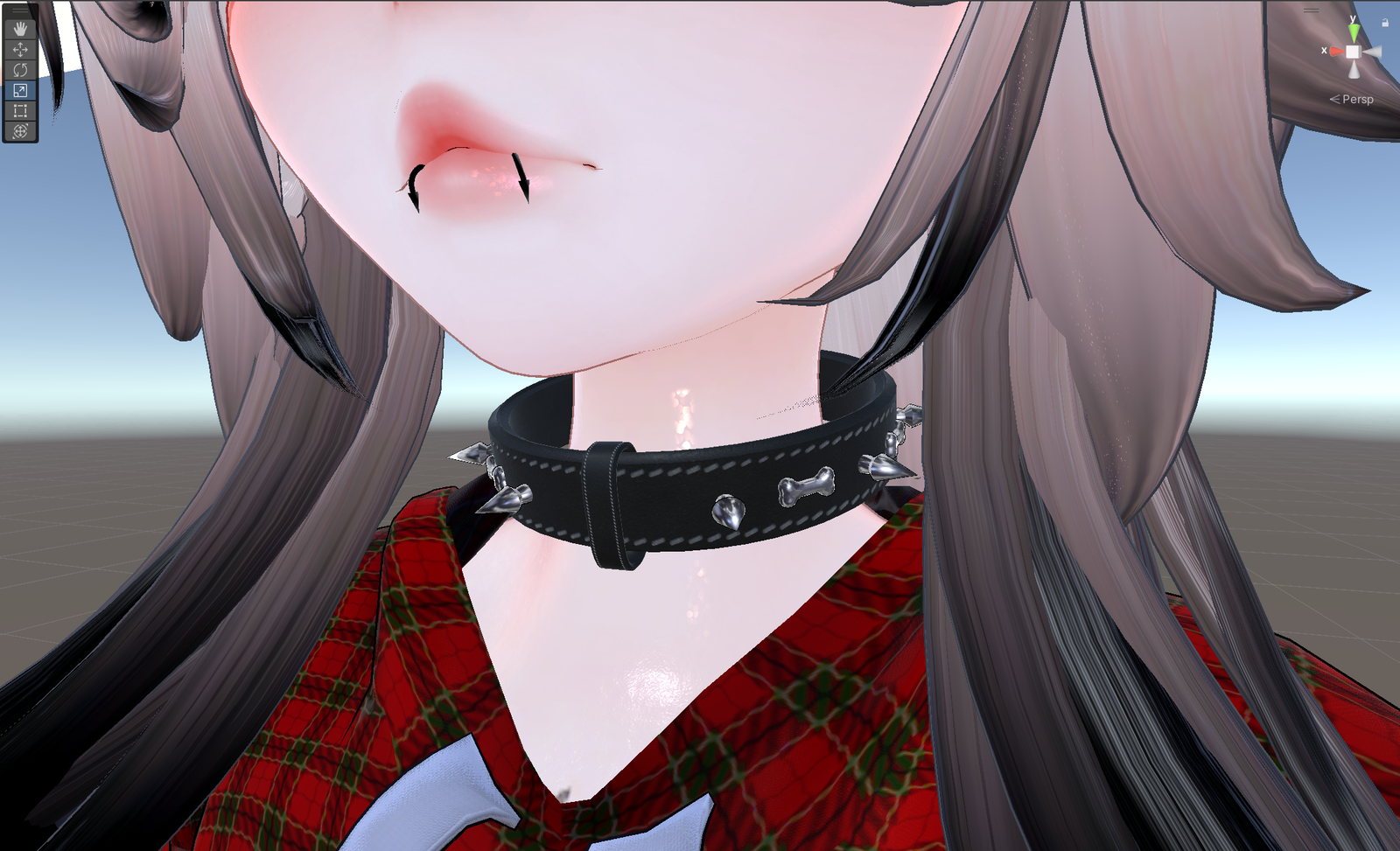 Spiked Leather Collar