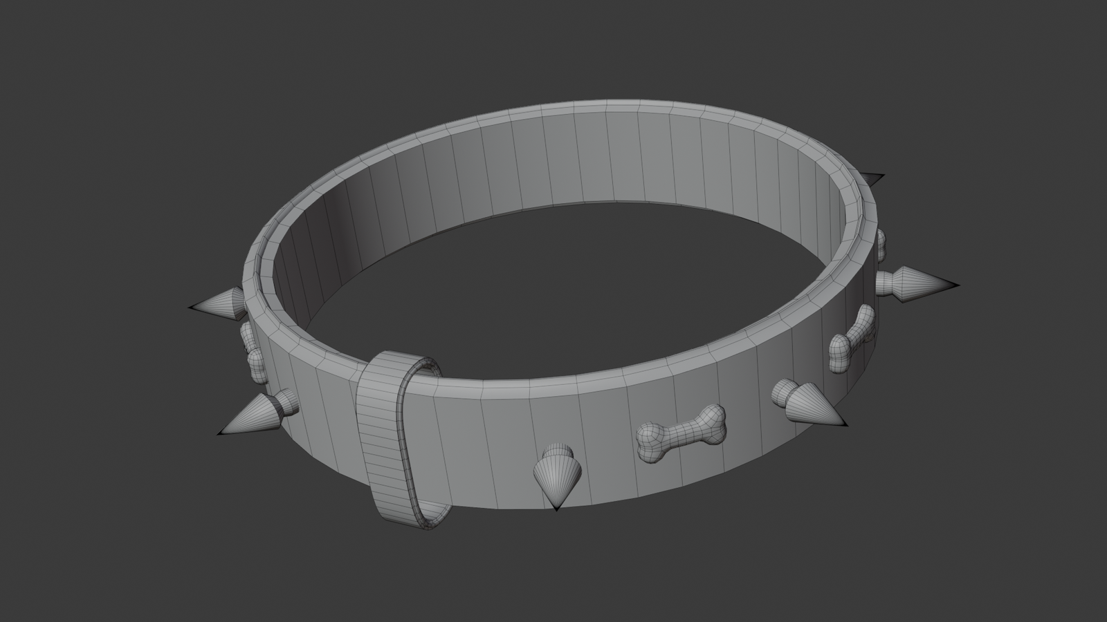 Spiked Leather Collar