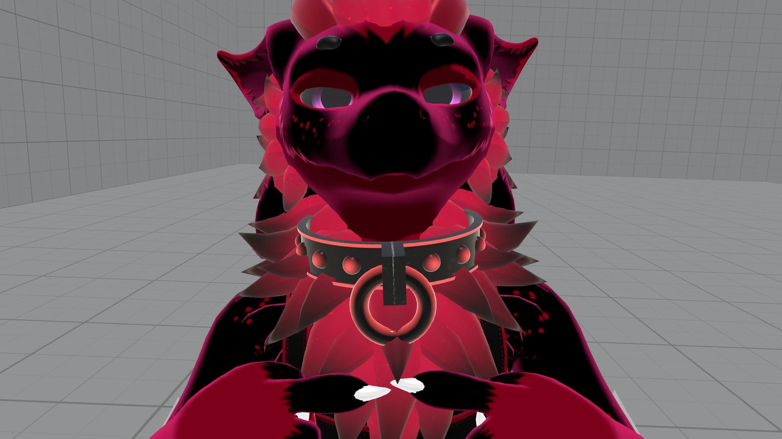 Heavy Metal Collar  for VRchat (VRCfury prfab included )