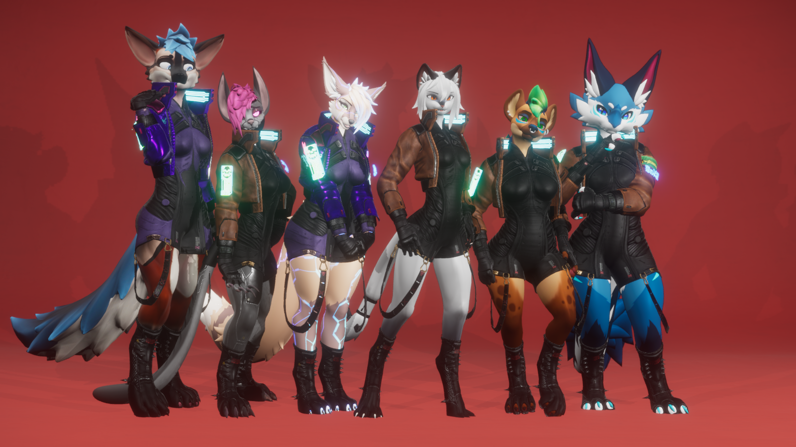 Samurai Tech (VRChat Cyberpunk outfit)